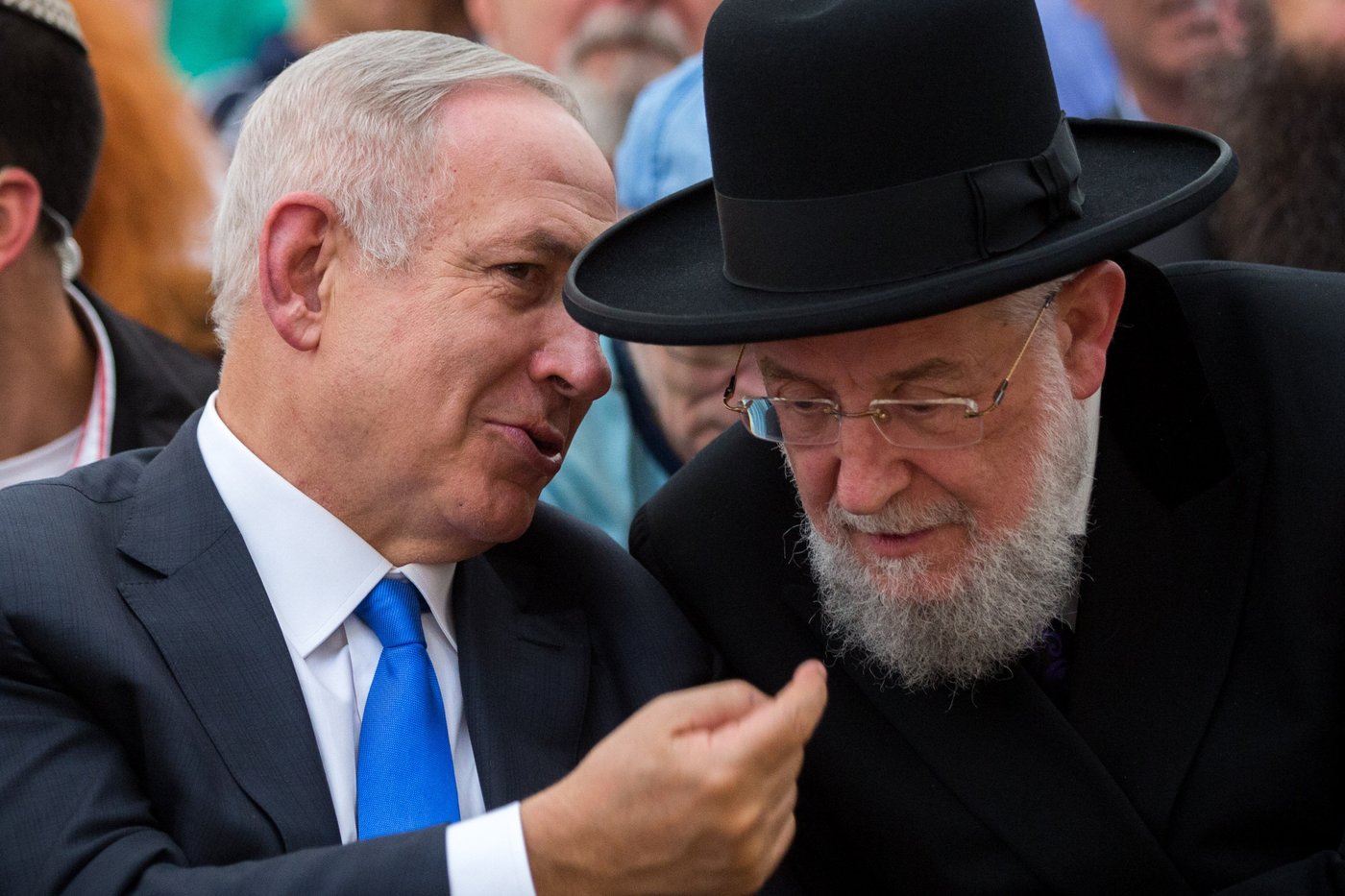 הרב לאו עם בנימין נתניהו | ארכיון