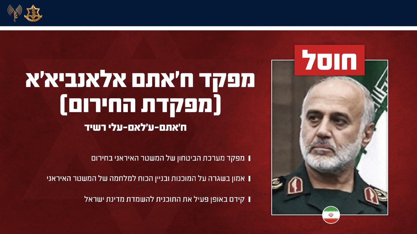 המחוסלים הבכירים באיראן