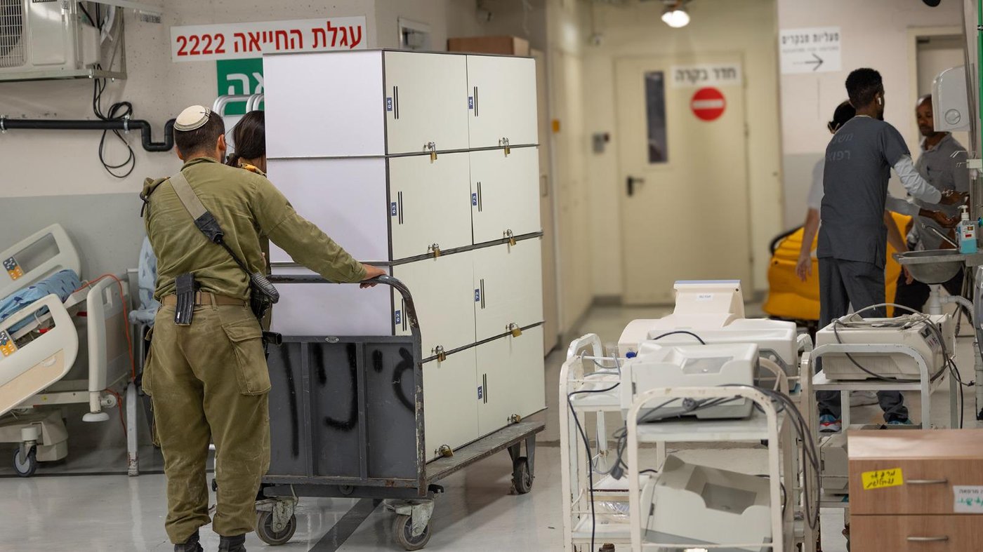 ההערכות למתכונת חירום בבית החולים איכילוב