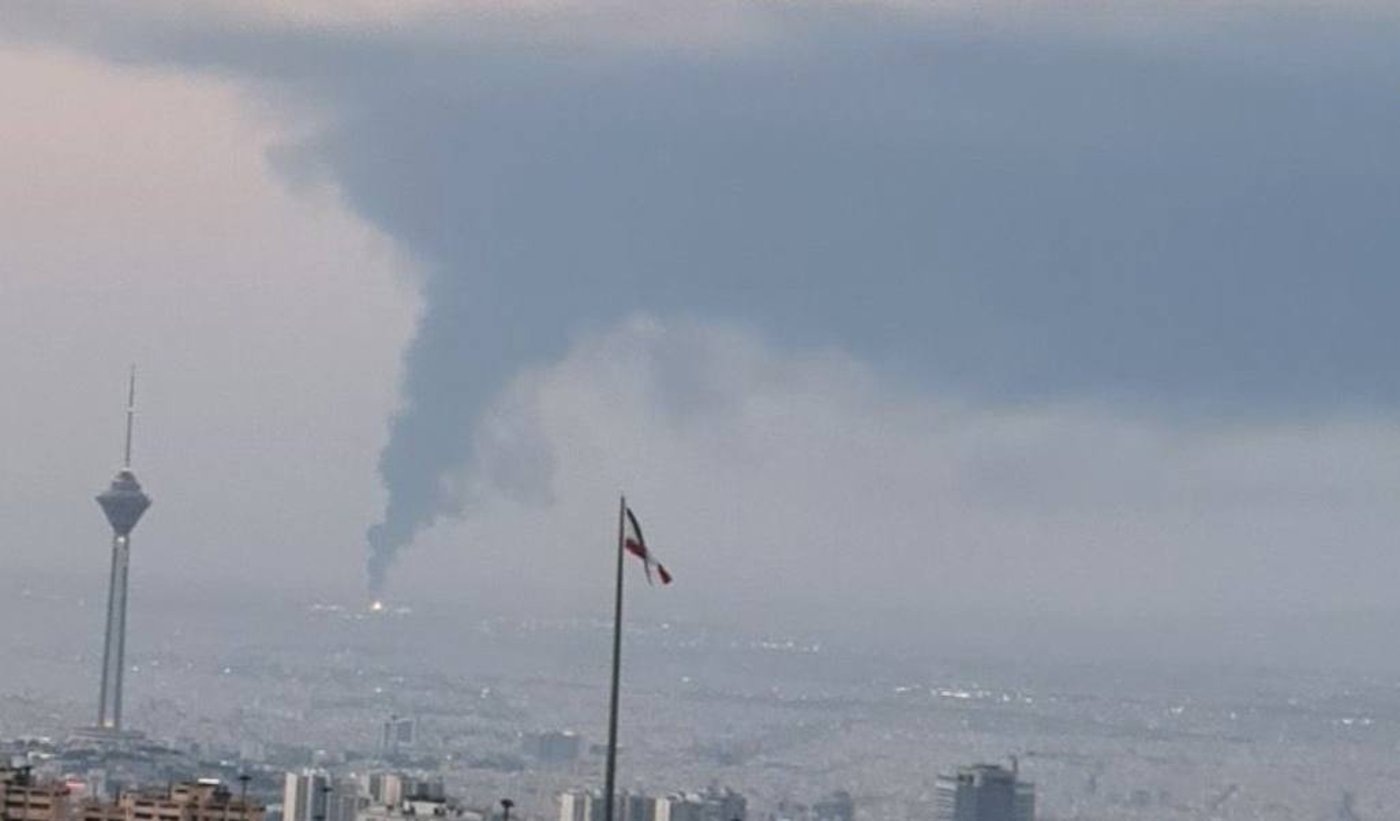 הבוקר עלה על טהראן: השריפה במסוף הדלק עדיין בוערת