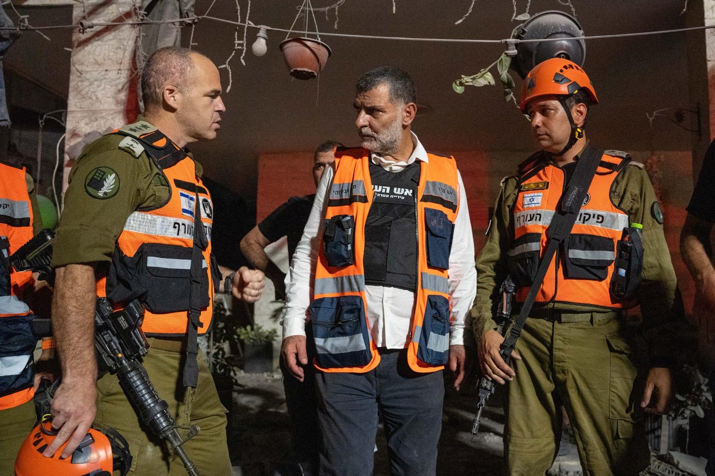 כוחות פיקוד העורף בזירת הנפילה בטמרה