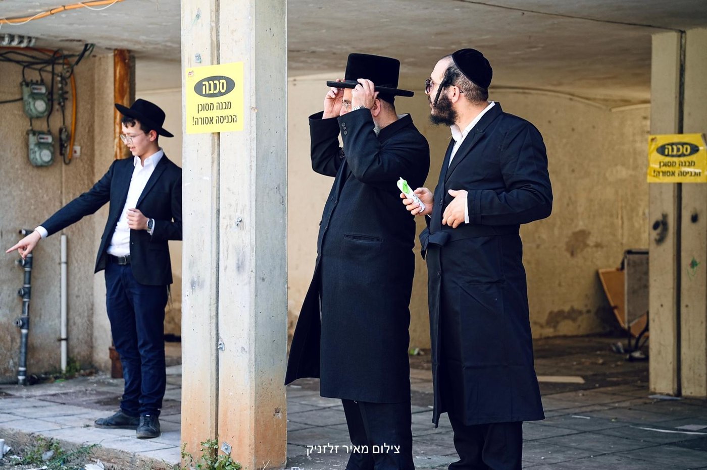 ההרס בזירת הנפילה בבני ברק