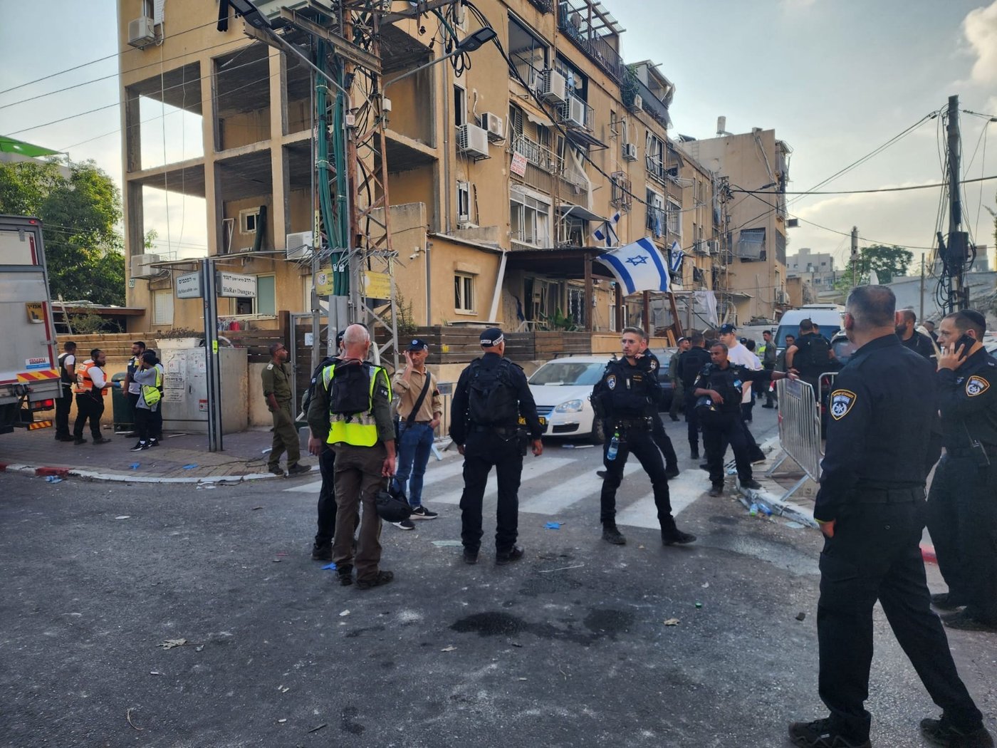 זירת הנפילה בבני ברק