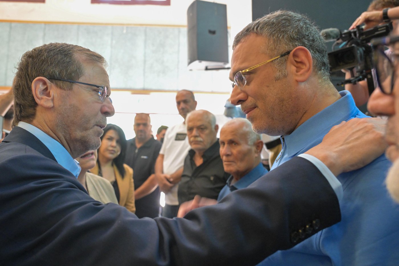 הנשיא יצחק הרצוג בביקור בטמרה