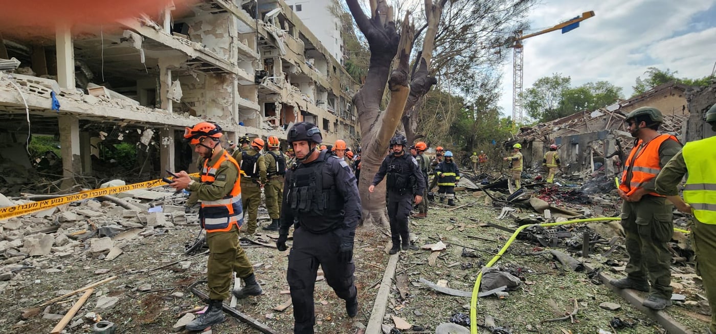 זירת הנפילה בתל אביב