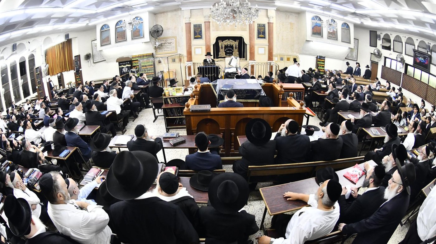 עצרת חיזוק בבית הכנסת ברמת אלחנן