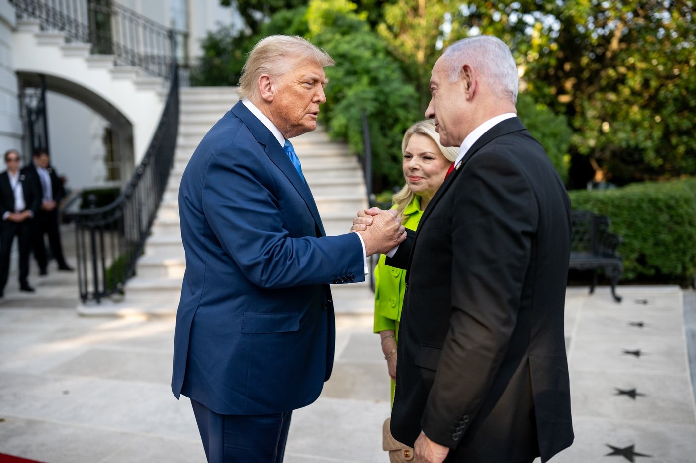 פגישת ראש הממשלה בנימין נתניהו והנשיא דונלד טראמפ בבית הלבן