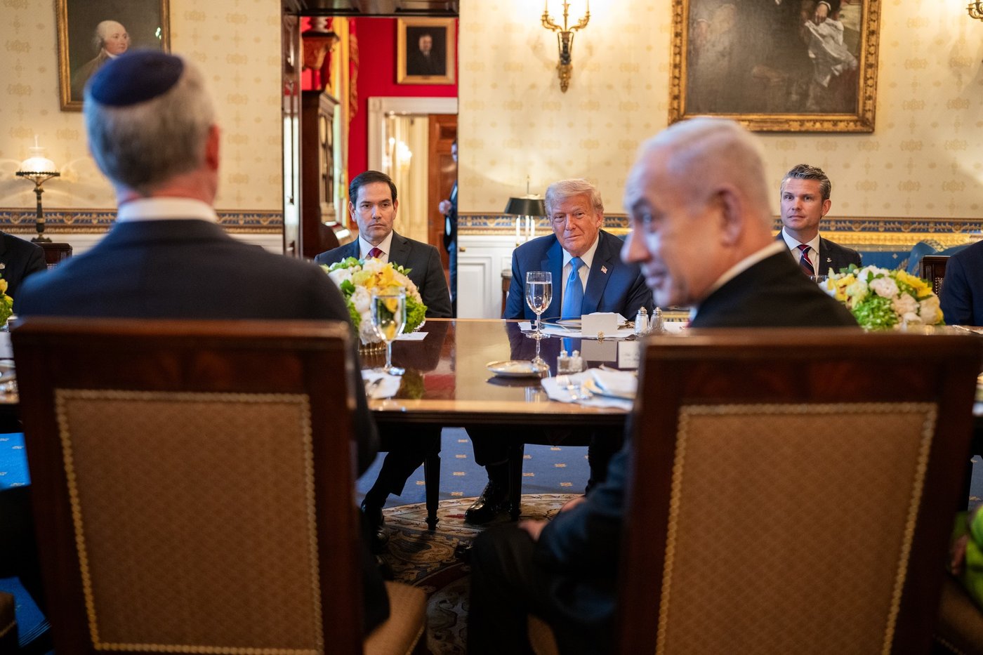 פגישת ראש הממשלה בנימין נתניהו והנשיא דונלד טראמפ בבית הלבן
