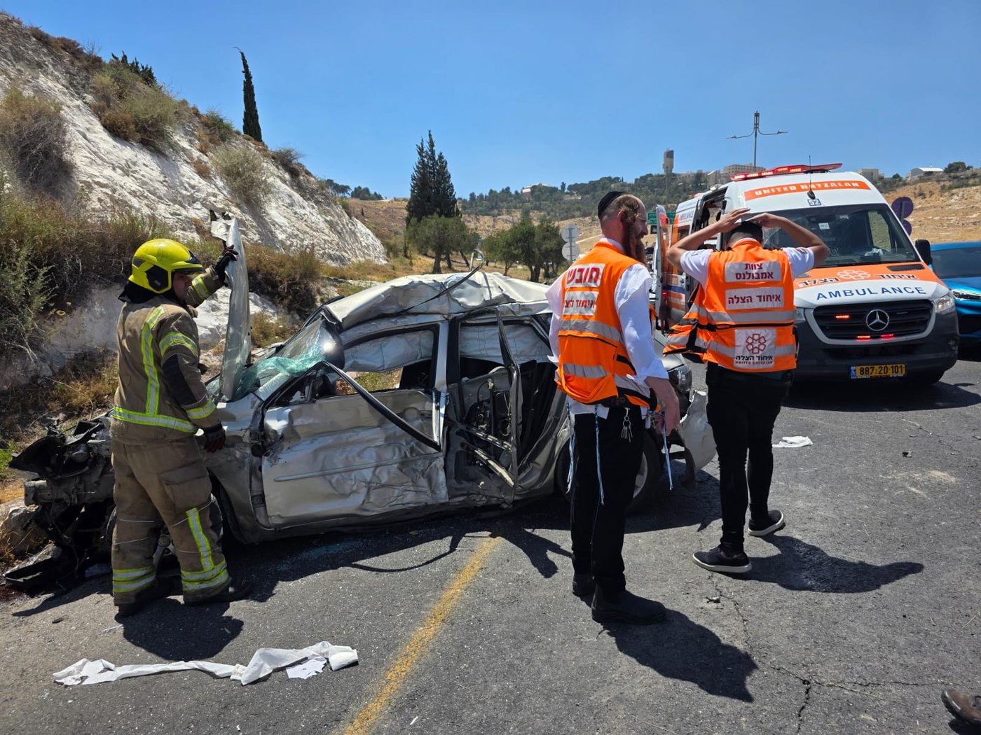 זירת התאונה