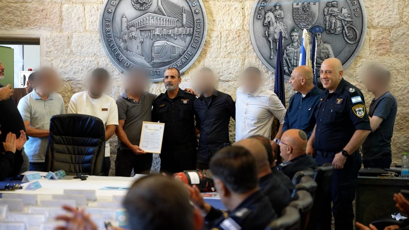 טקס 'פיצוח הסוכן' שהתקיים הבוקר במעמד המפכ"ל
