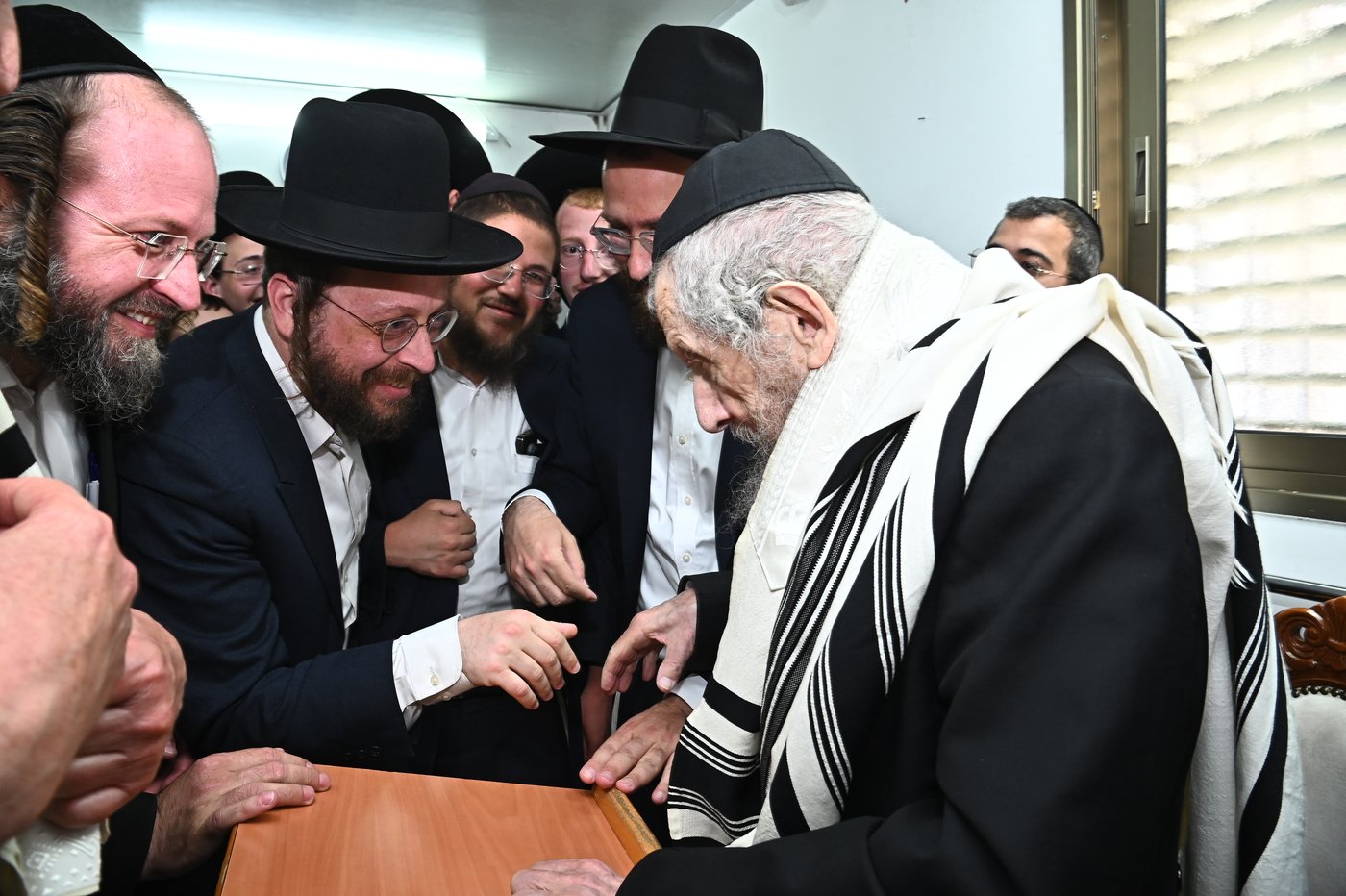 ברית לנין הגאון רבי יהודא סילמן, במעונו של הגר"ד לנדו