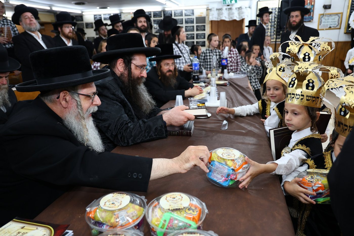 חומש סעודה בת"ת 'דרכי אבות' צאנז בחיפה