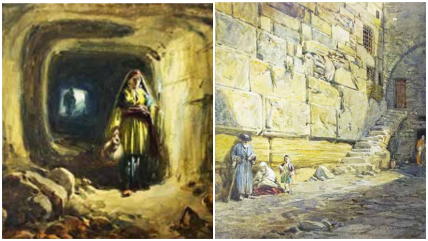 מימין – רובו של השער הנפתח אל גרם מדרגות פנימי העולה להר הבית חסום, כידוע, על ידי מעלה המוגרבים. כל שניתן היה לראות בימי סימפסון, וכך גם בימינו, הוא חלקו הצפוני־השמאלי של משקוף השער, המצוי כיום בקצהו הימני של רחבת התפילה לנשים. משמאל – זאת המנהרה האופקית במערכת פיר וורן.
