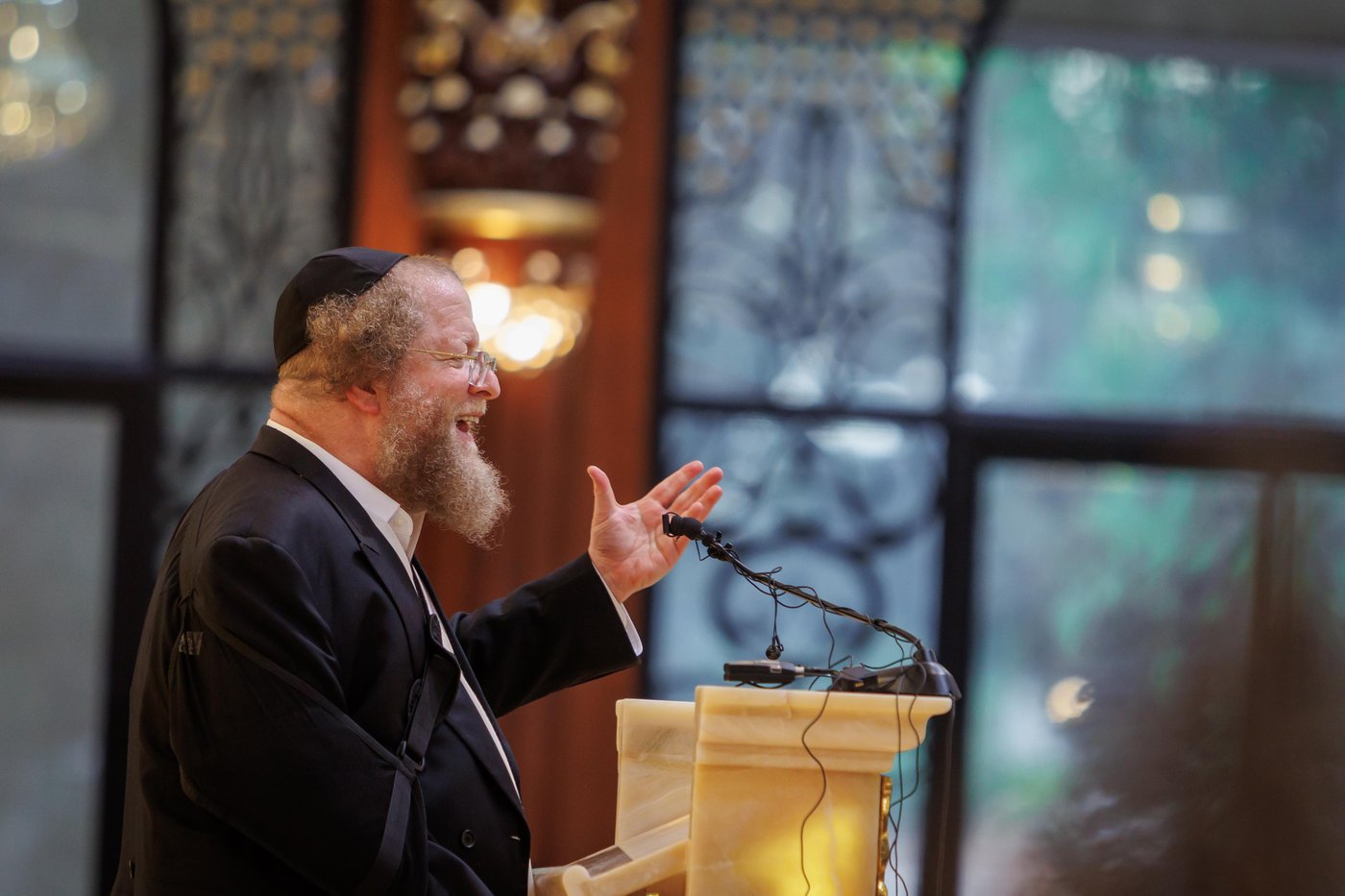 שיחתו של הגרש"ב סורוצקין בהיכל הישיבה בראשון לציון