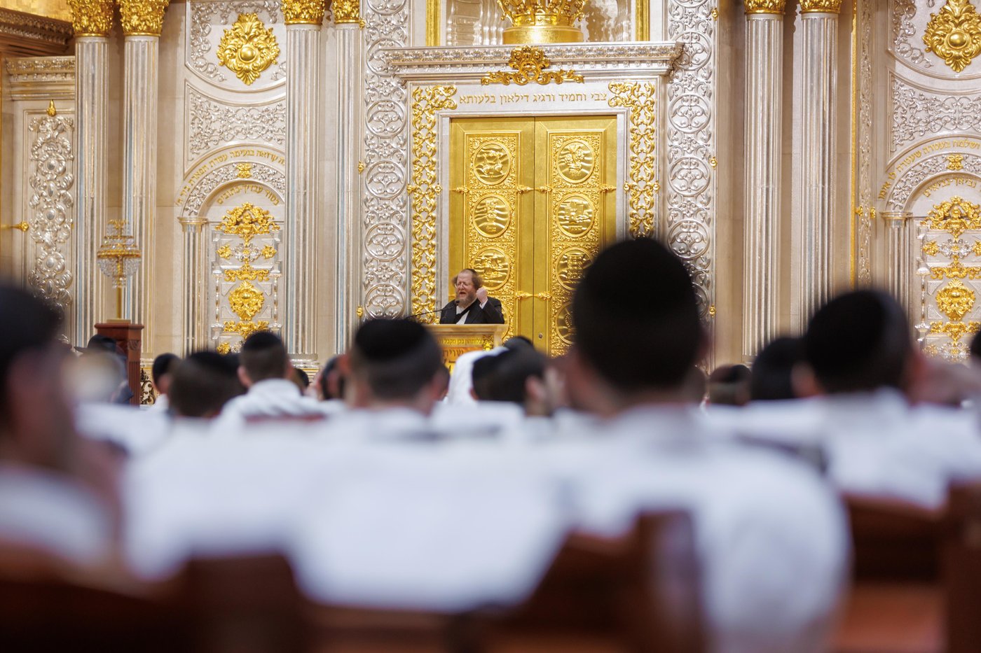 שיחתו של הגרש"ב סורוצקין בהיכל הישיבה בראשון לציון