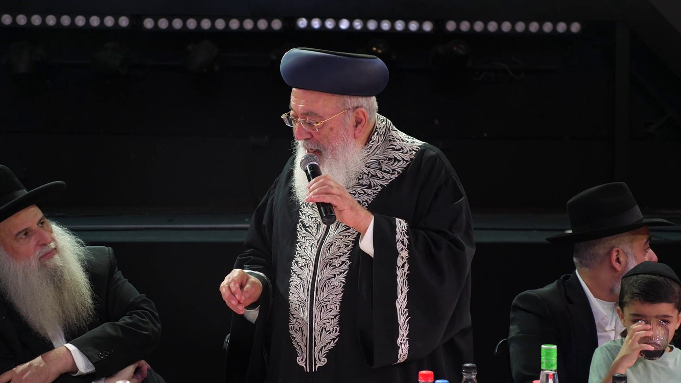 עצרת מספד במלאת י"א חודש לאדמו"ר הגה"צ רבי אליהו אבוחצירא זצ"ל