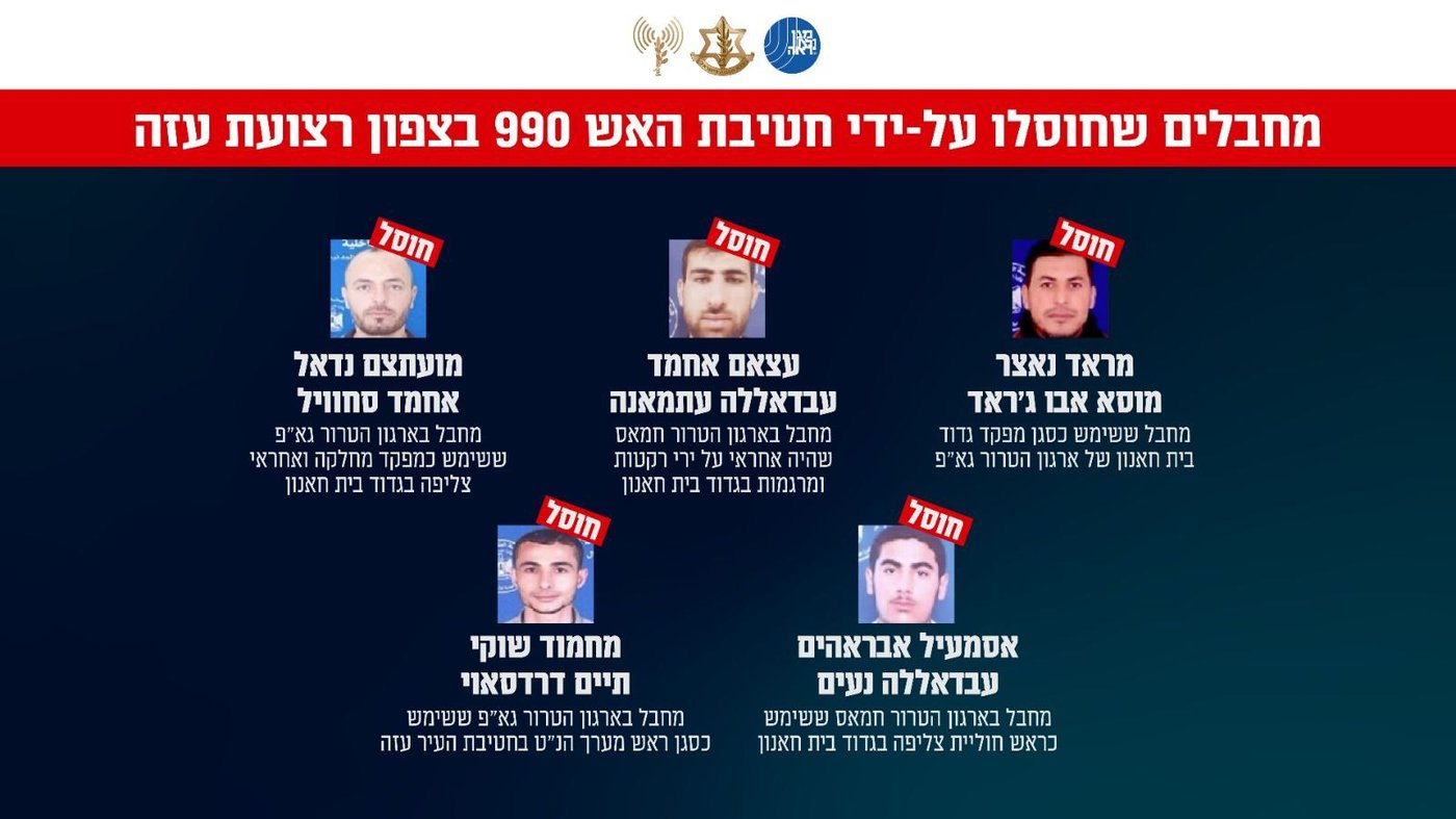 אלו מפקדי החמאס והגא"פ שחוסלו על ידי צה"ל והשב"כ | צפו בתיעוד