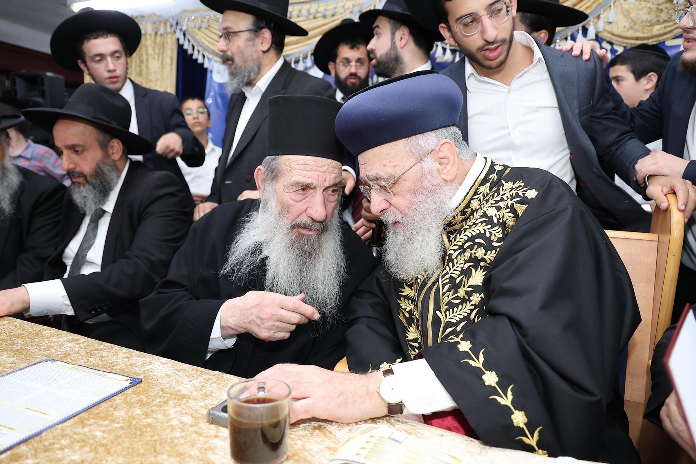 הראשל"צ הגר"י יוסף בשיחה בביהמ"ד 'ישועה ליהודה'