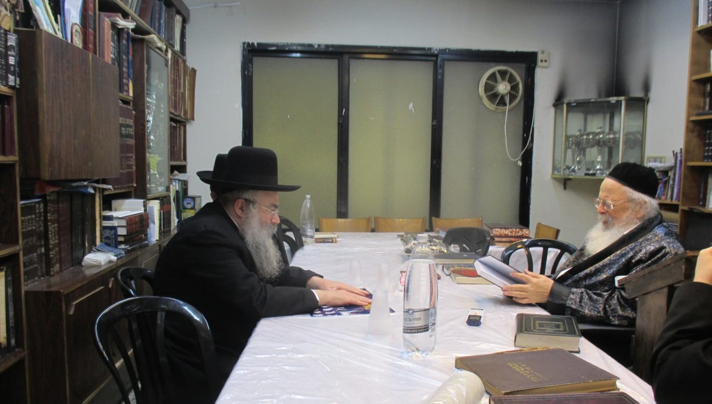ביקור חולים אצל ה'שושנת יעקב' הגאון רבי יעקב הלוי גרנדש