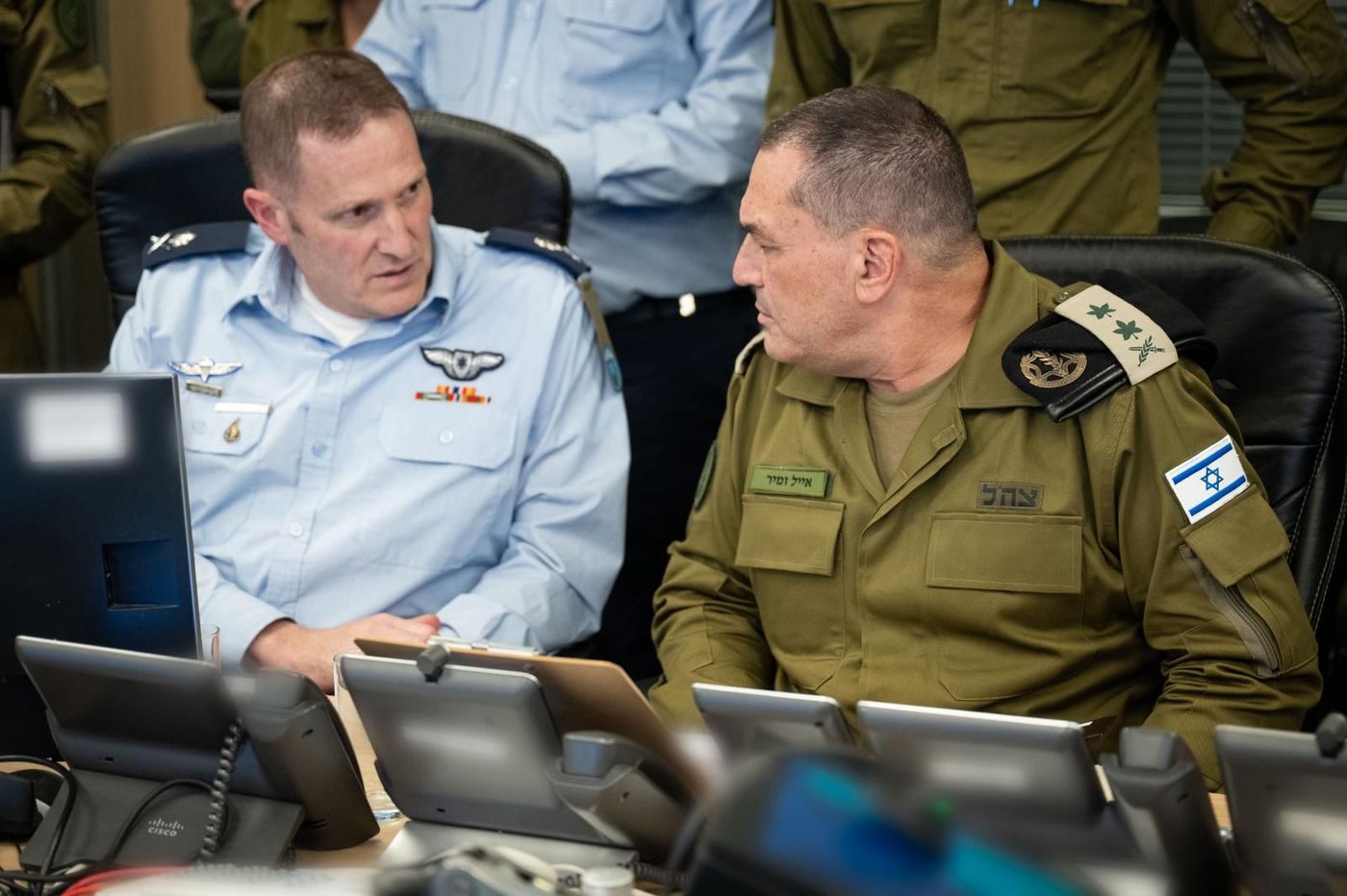 הרמטכ"ל בבור דקות לפני התקיפה