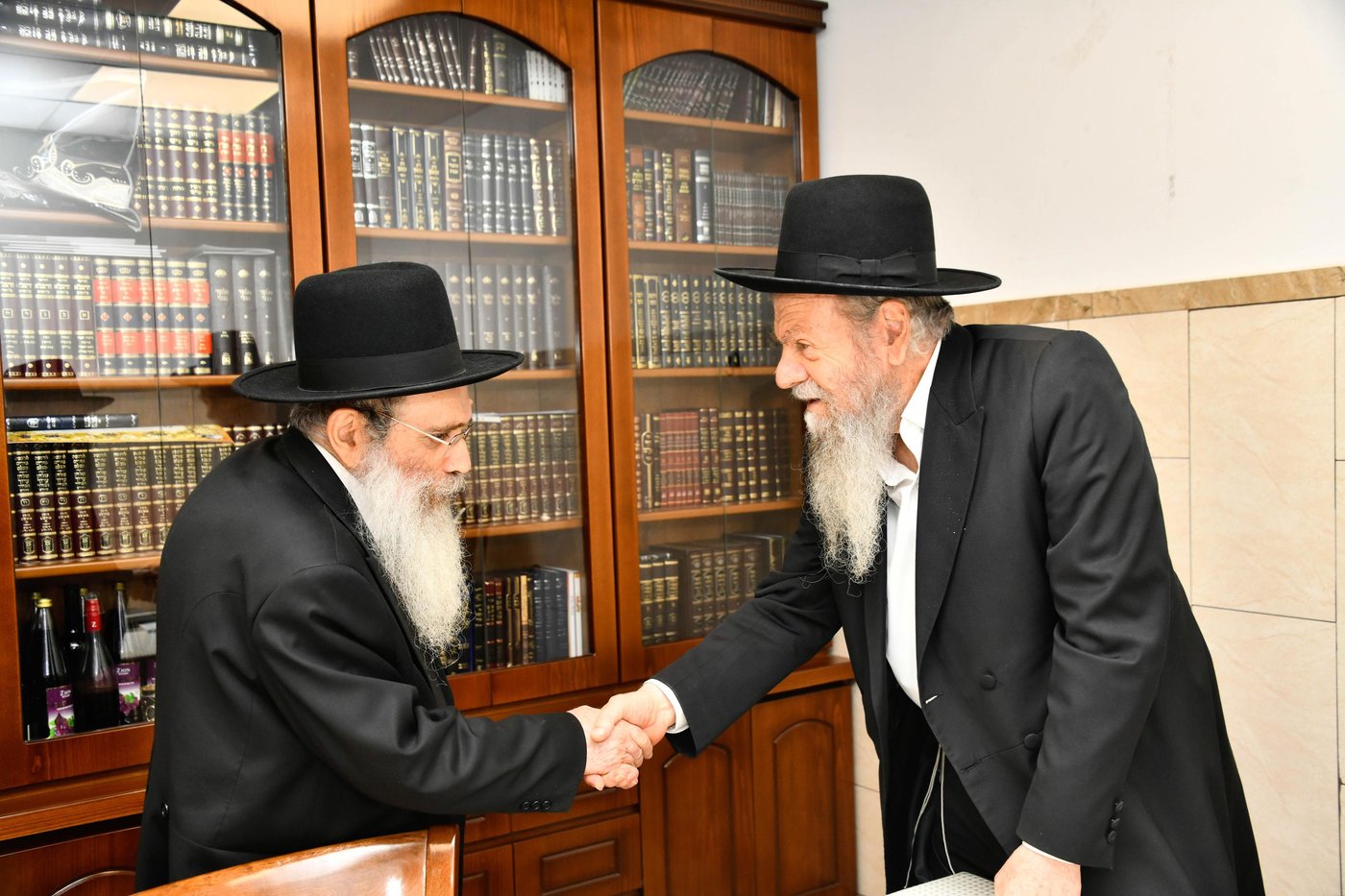 הגר"ש שטיינמן בביקור אצל הגרמ"ש אדלשטיין
