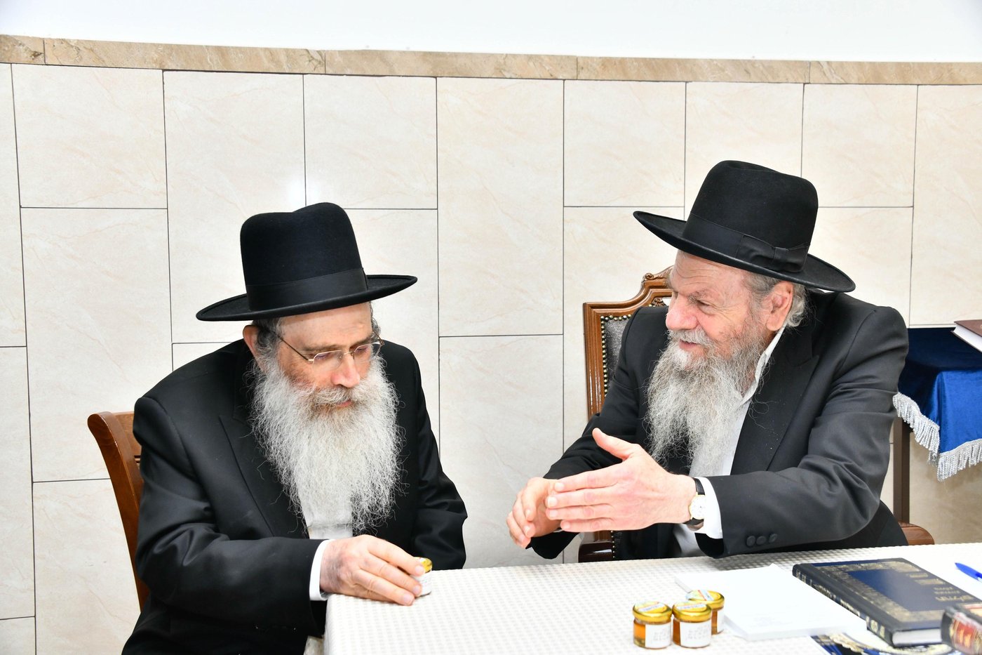 הגר"ש שטיינמן בביקור אצל הגרמ"ש אדלשטיין