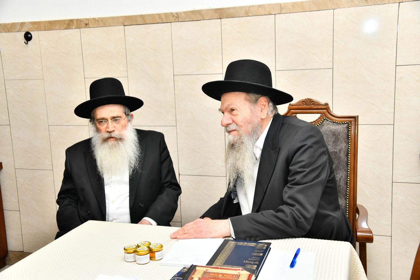 הגר"ש שטיינמן בביקור אצל הגרמ"ש אדלשטיין