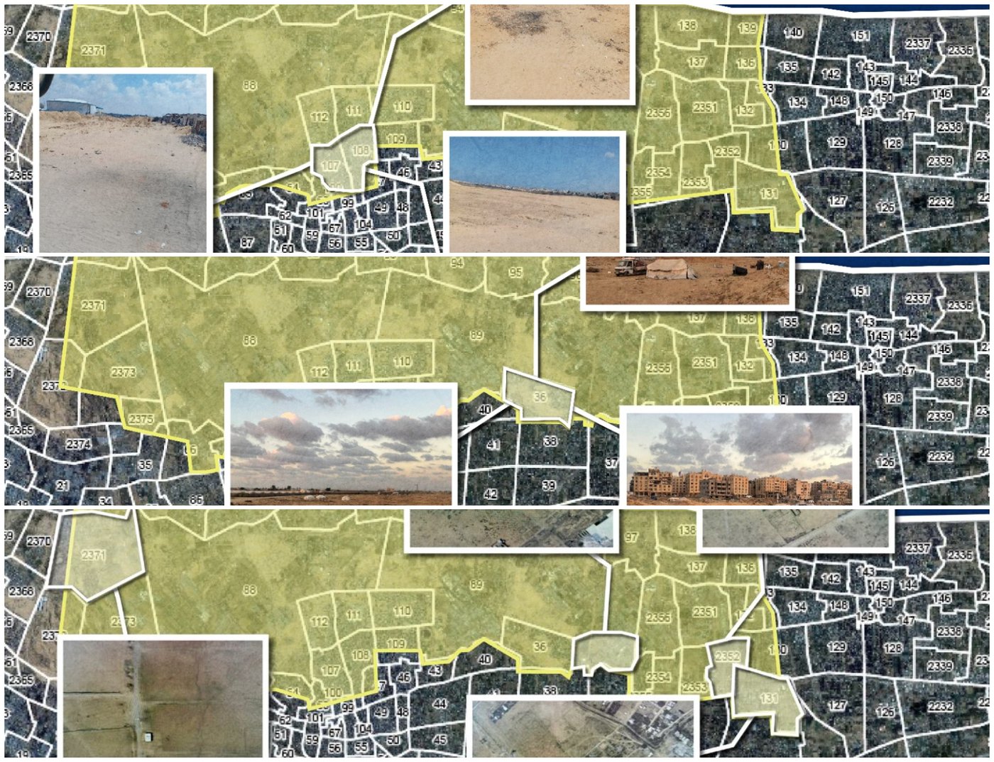 המפה שפרסם האלוף