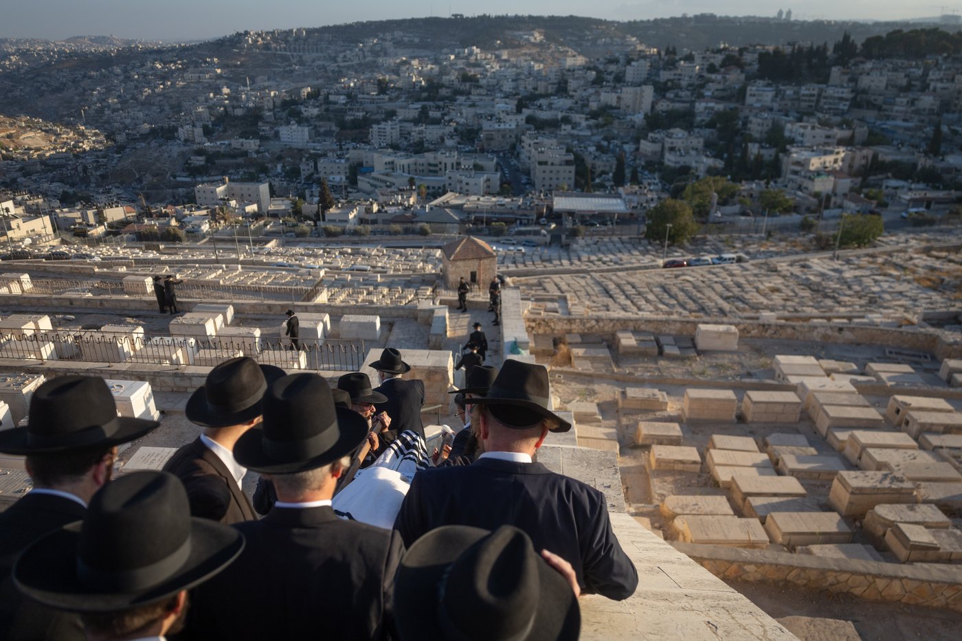 הלווית הרב מרדכי שטיינצג הי"ד שנרצח בפיגוע בצומת רמות