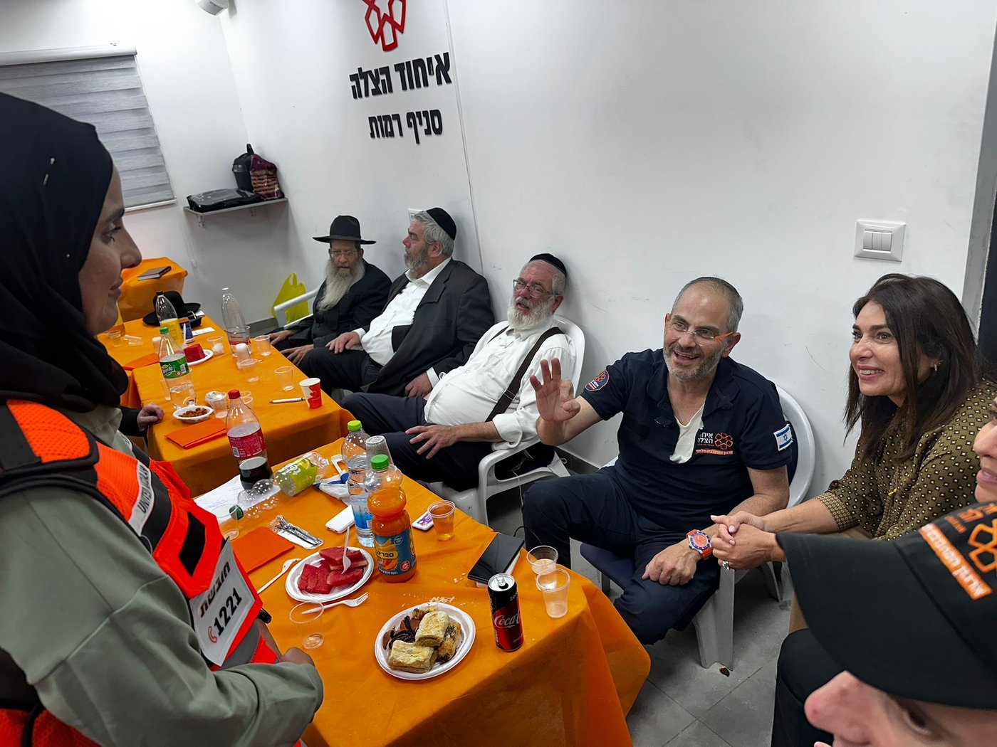 ניחום אבלים אצל נשיא איחוד הצלה אלי ביר