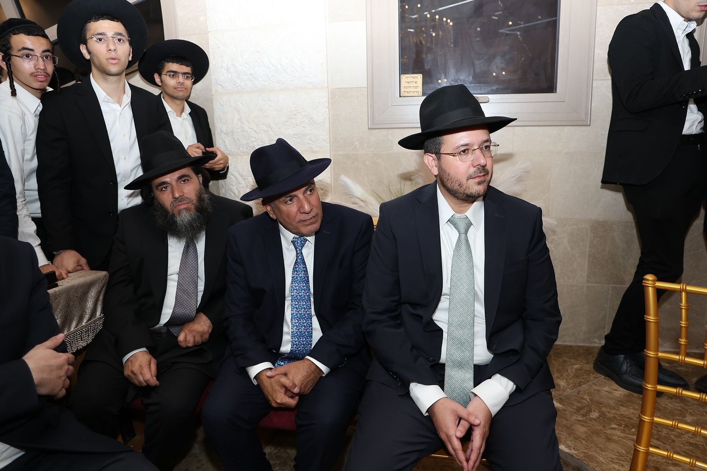 הראשל"צ הגר"י יוסף בחנוכת הבית בהיכל מרן
