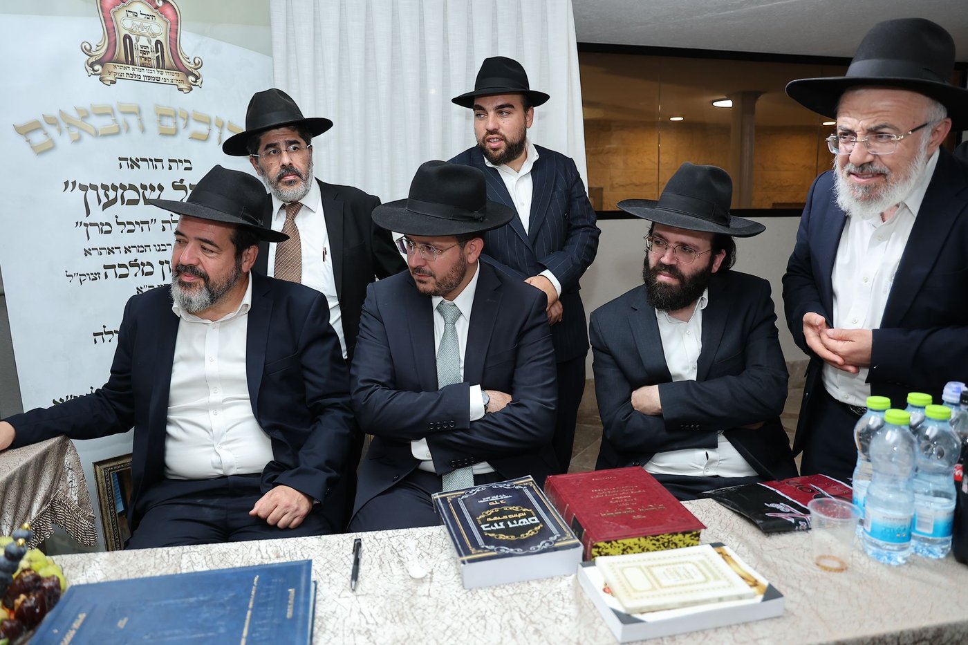 הראשל"צ הגר"י יוסף בחנוכת הבית בהיכל מרן
