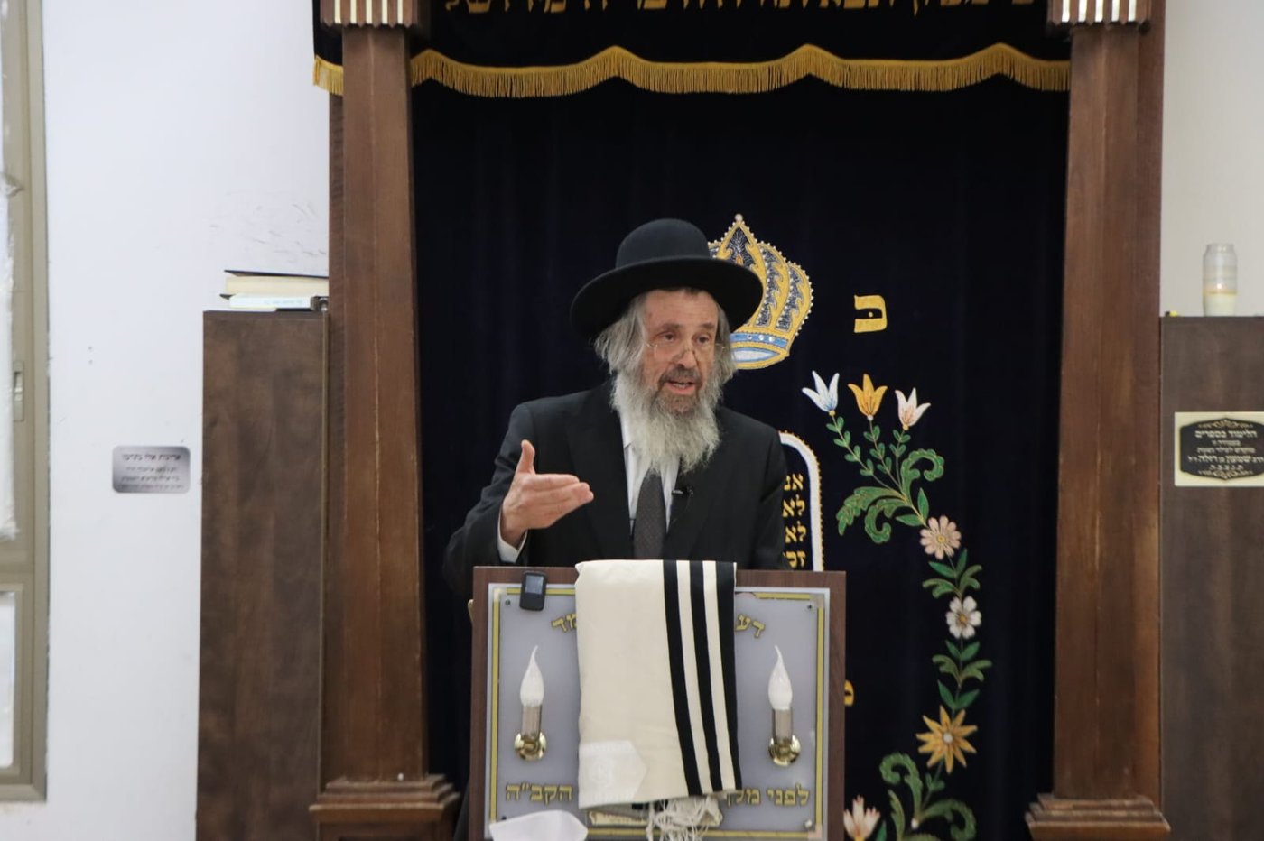 הגאון רבי דוד כהן בשיחה בישיבת 'תורה בתפארתה'