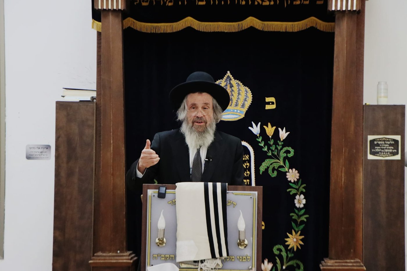 הגאון רבי דוד כהן בשיחה בישיבת 'תורה בתפארתה'