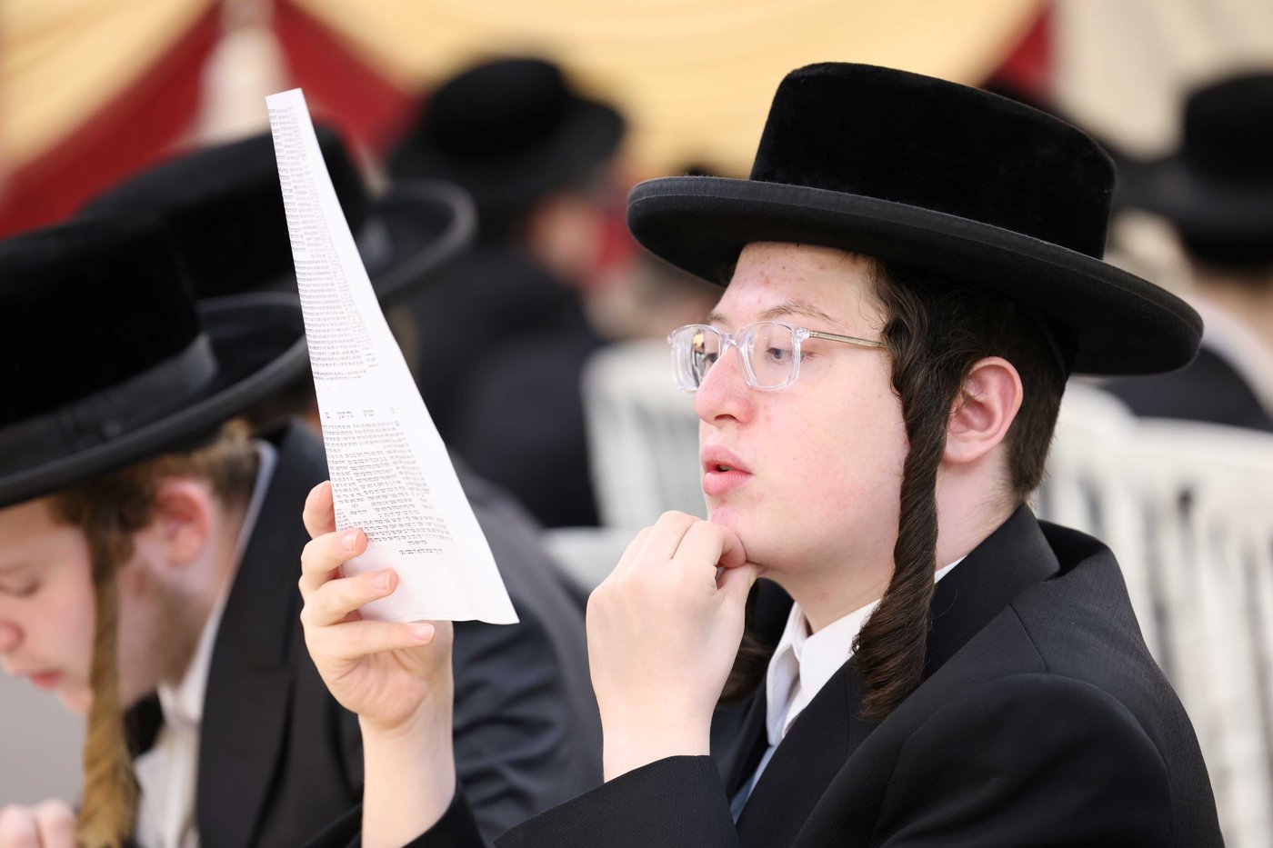 סיום מסכת גיטין בישיבת סאטמר ירושלים