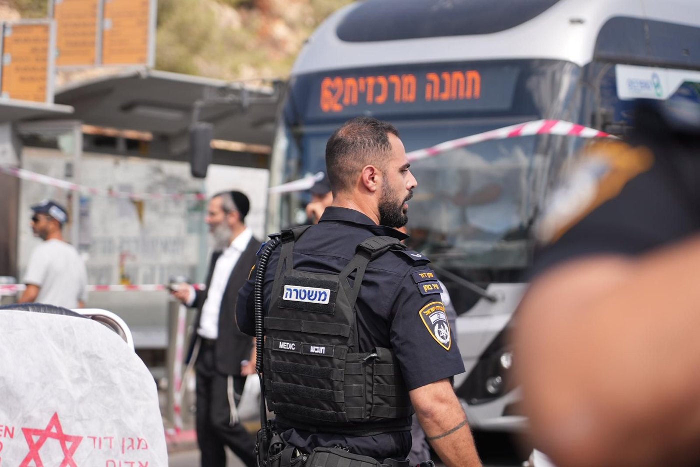 זירת הפיגוע בצומת רמות