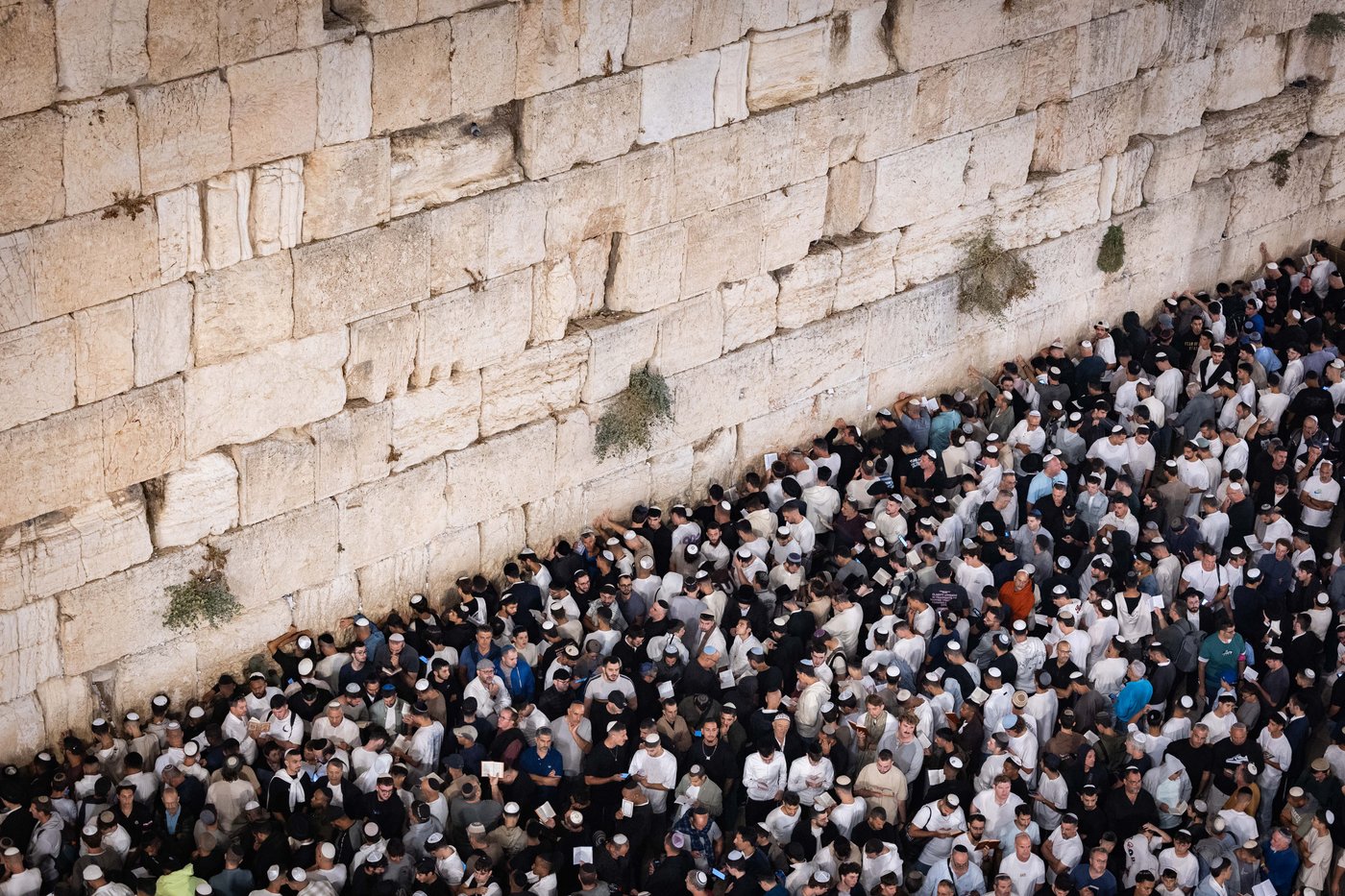 יחד עם שורדי השבי: מעל מאה אלף מתפללים במעמד הסליחות המרכזי של ערב יום כיפור בכותל המערבי