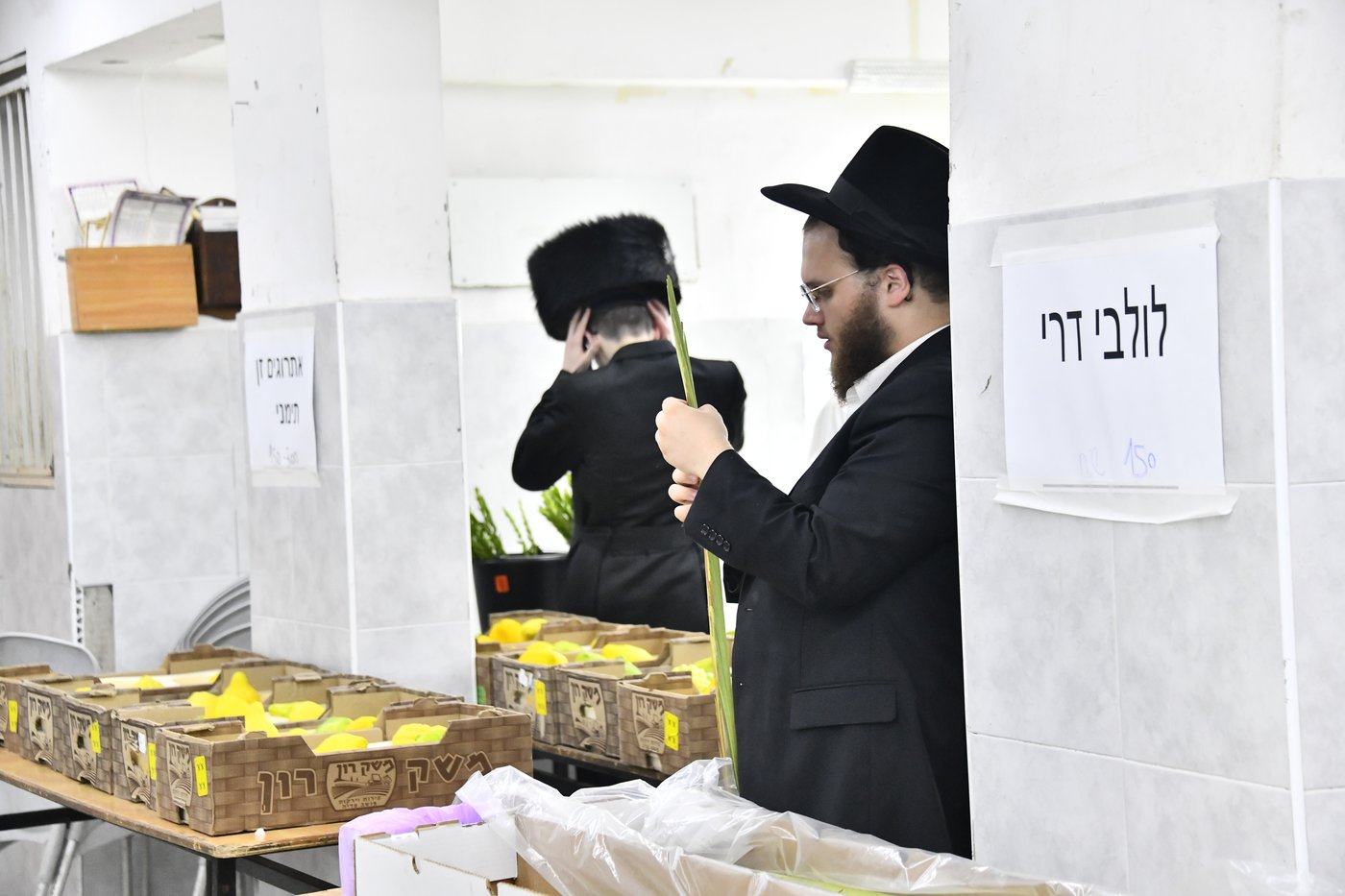 מראות ערב חג הסוכות בבני ברק
