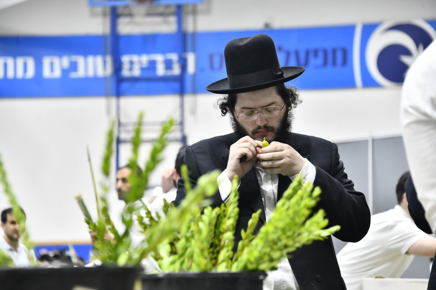 מראות ערב חג הסוכות בבני ברק