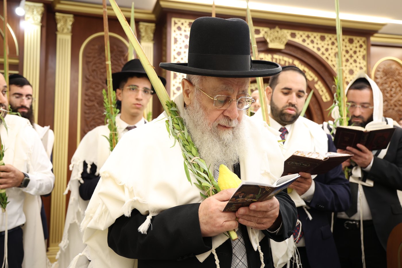 הראשל"צ הגאון רבי יצחק יוסף בנטילת לולב