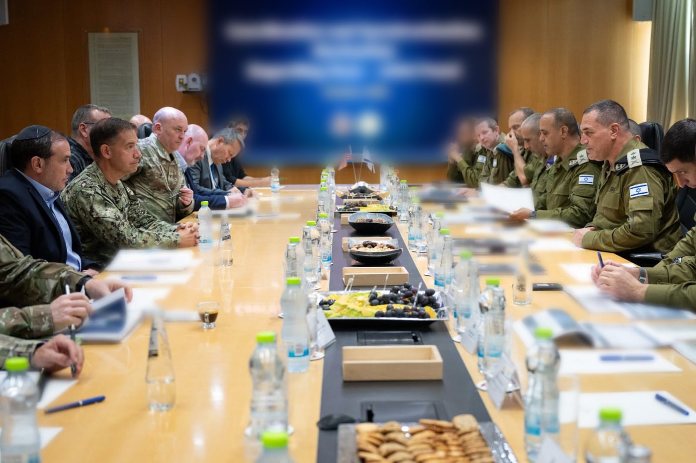 הרמטכ"ל ברצועת עזה עם בכירי ארה"ב