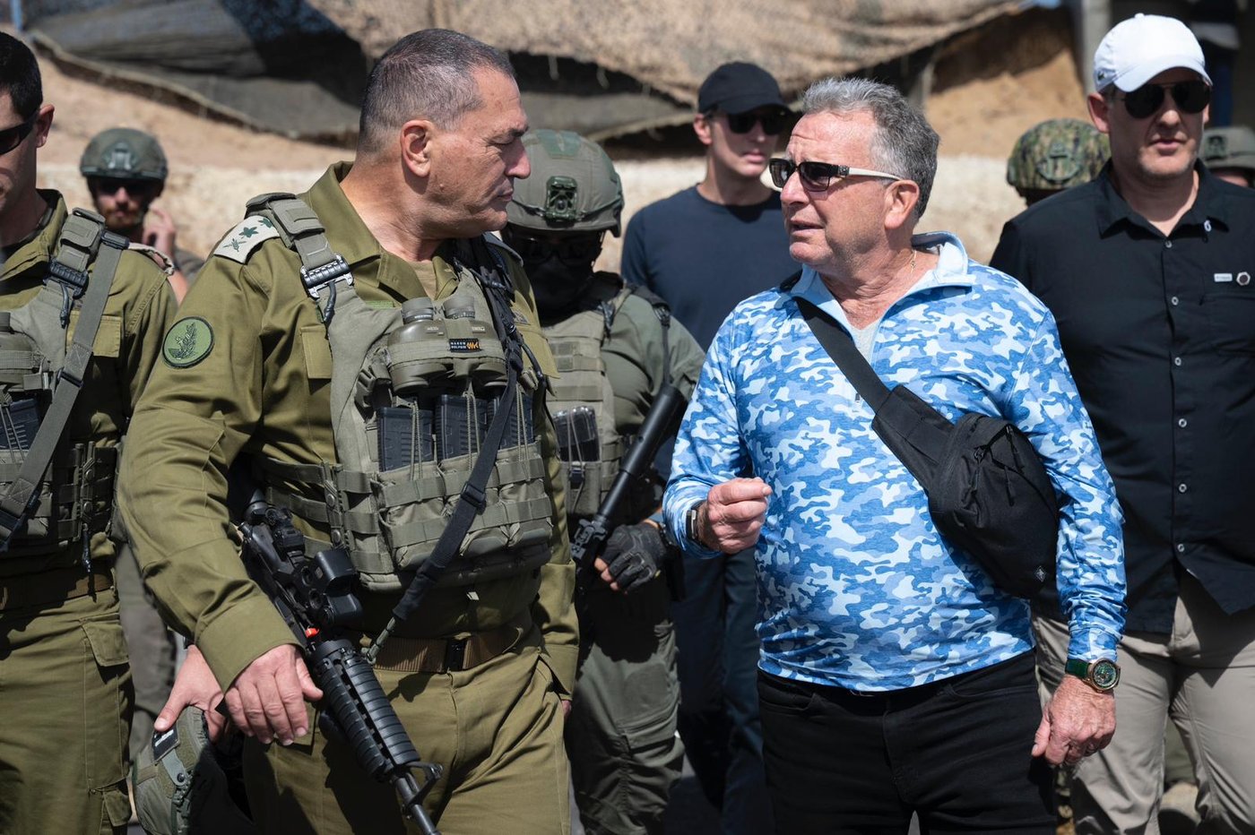 הרמטכ"ל ברצועת עזה עם בכירי ארה"ב