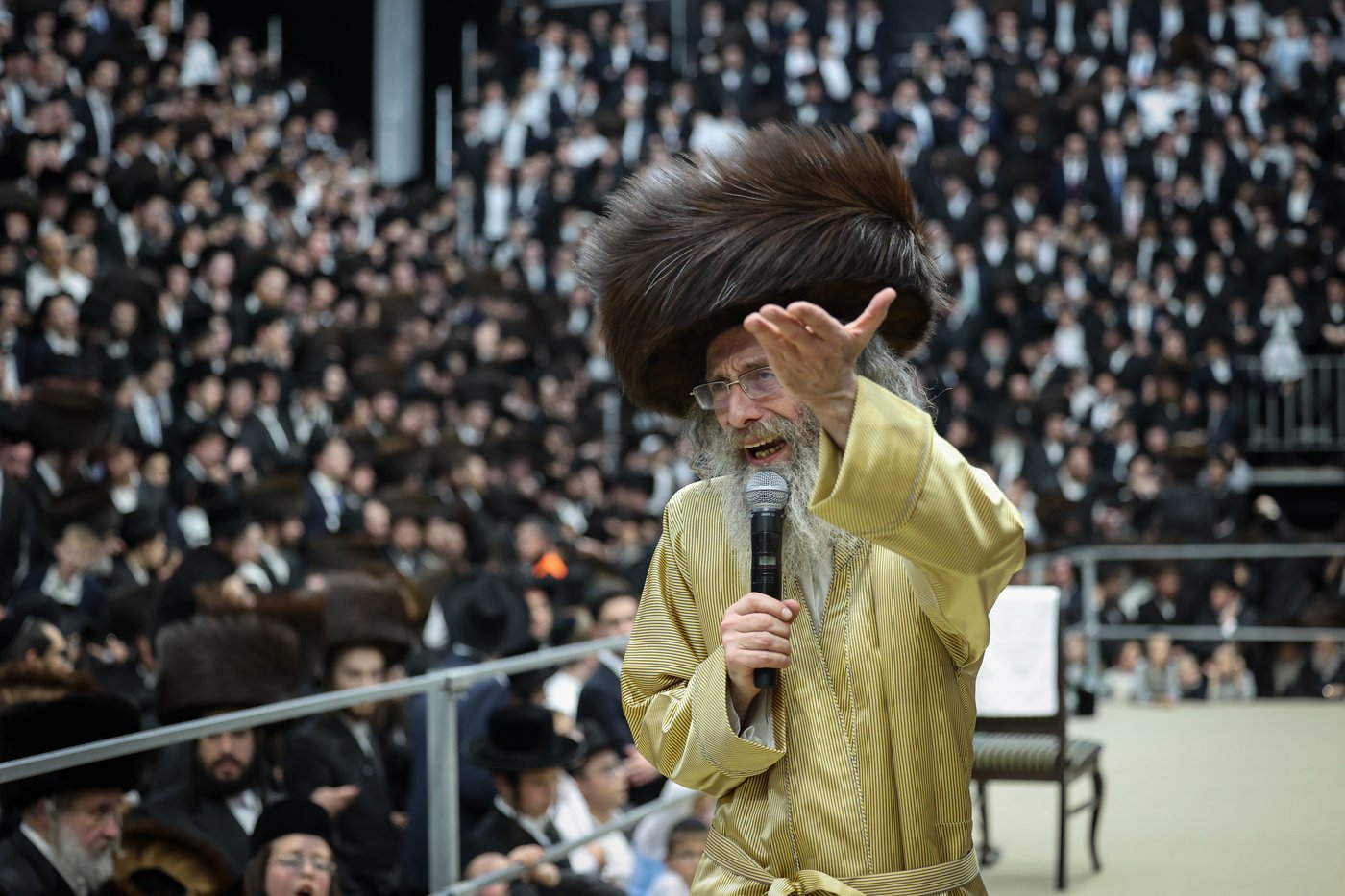 הגה"צ רבי אלימלך בידרמן בשמחת בית השואבה