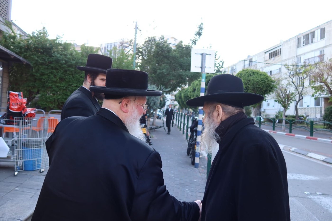 רבי מנחם אריה שליזנגר זצ"ל עם האדמו"ר מסאסוב