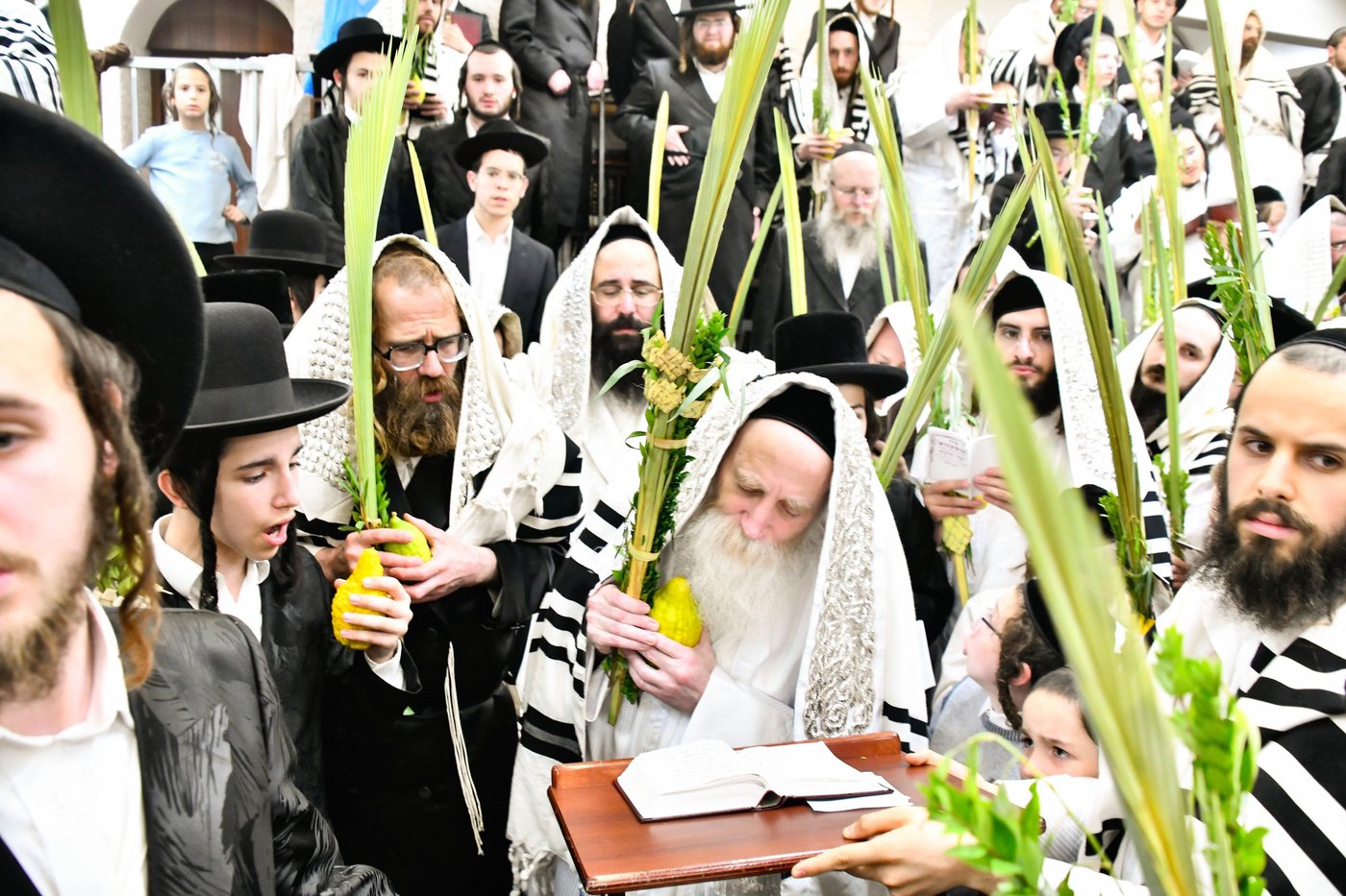 הושענא רבה אצל הגה"צ רבי יצחק מאיר מורגנשטרן