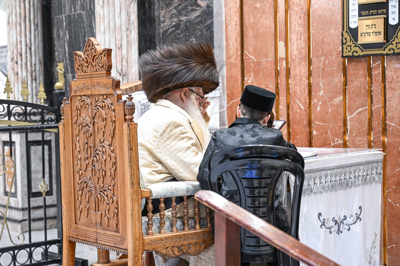 סוכות בחצה"ק צאנז