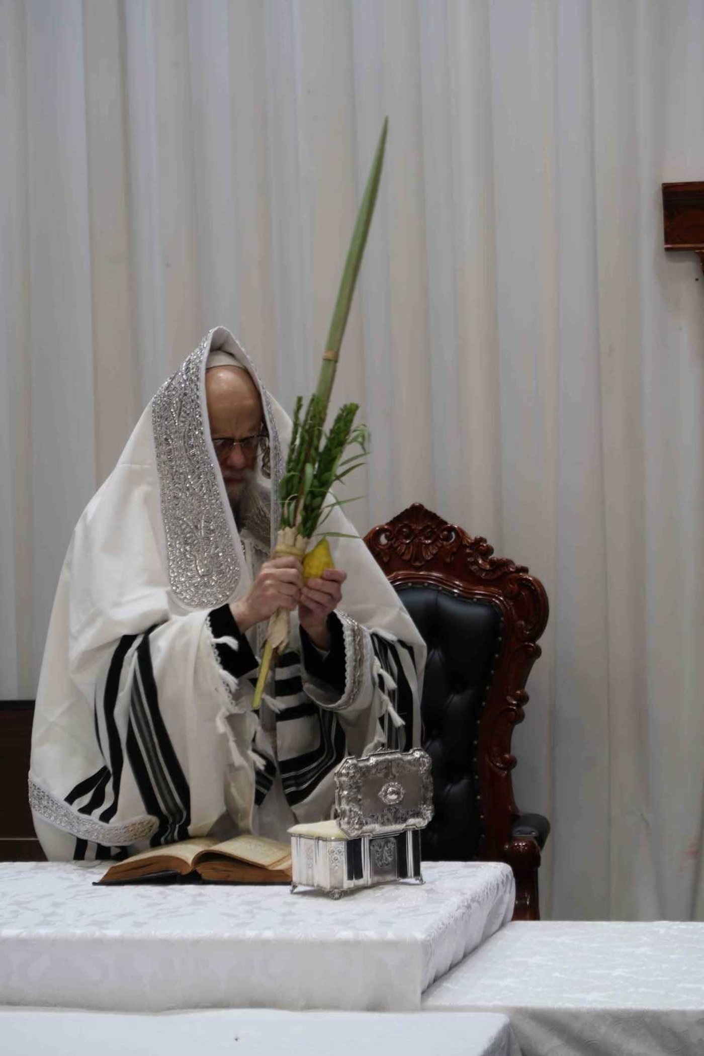 הושענא רבה בחצה"ק סערט ויז'ניץ