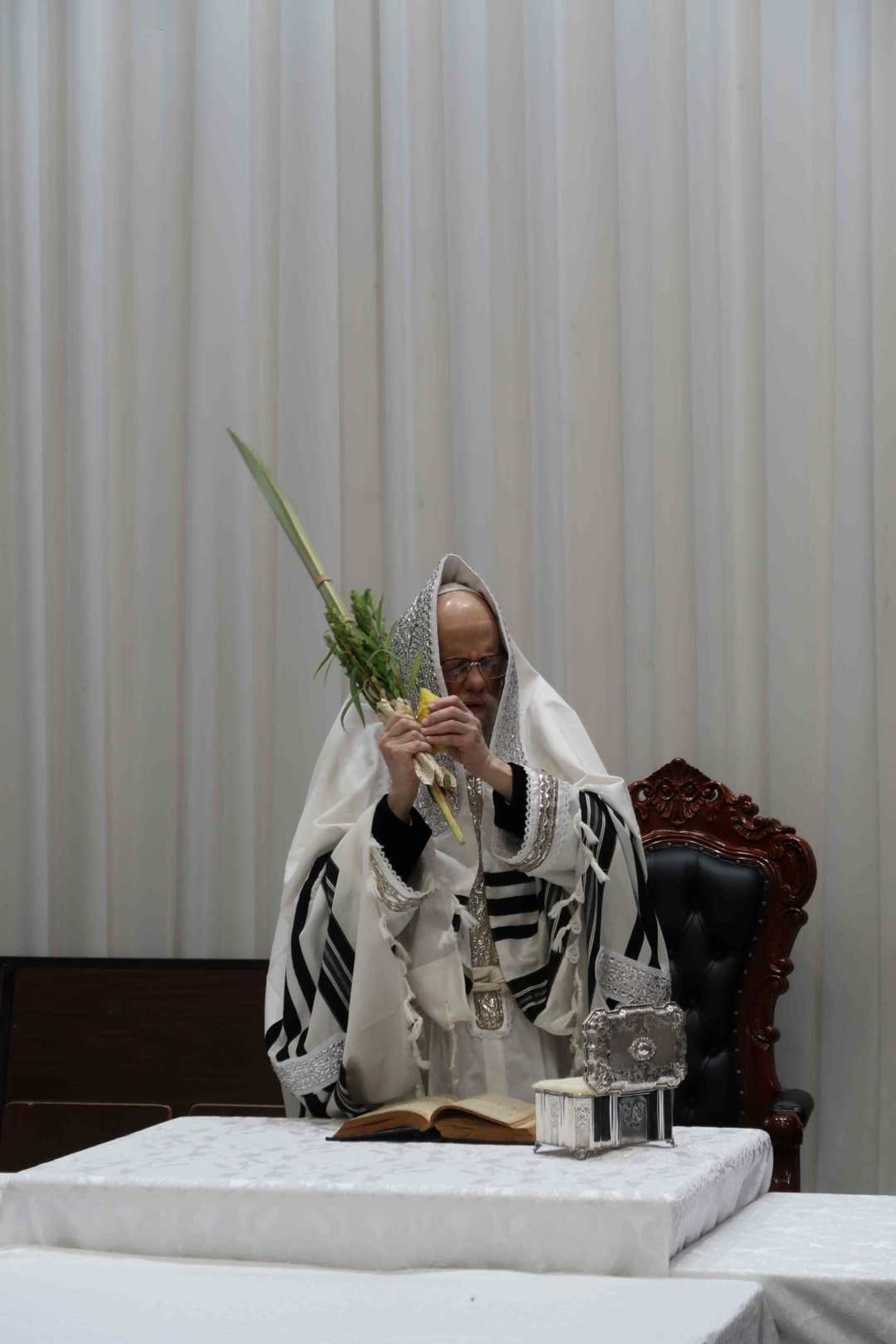 הושענא רבה בחצה"ק סערט ויז'ניץ