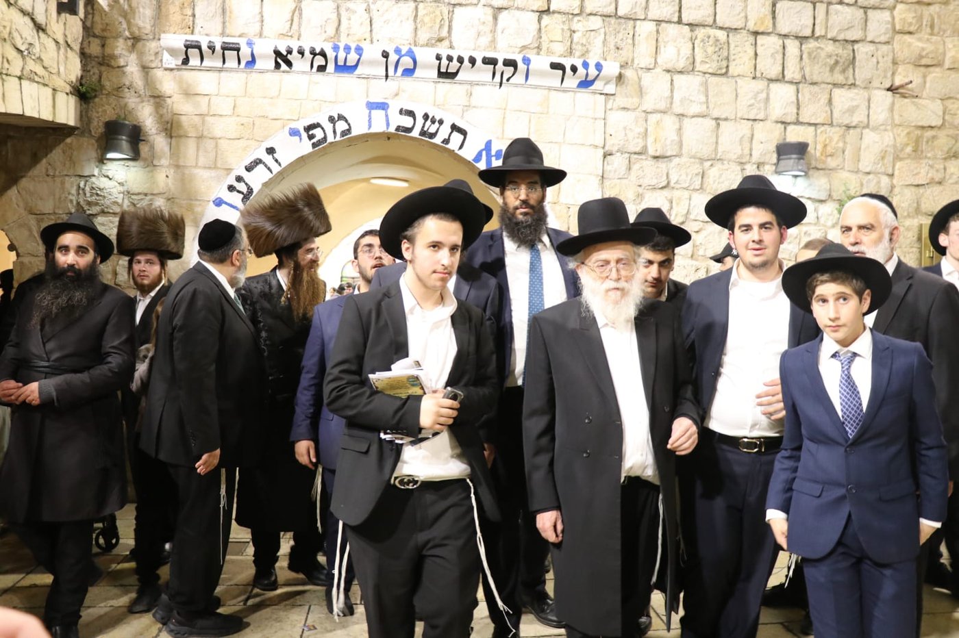 הגרב''ד אלישיב בביקור היסטורי בצפת ובמירון