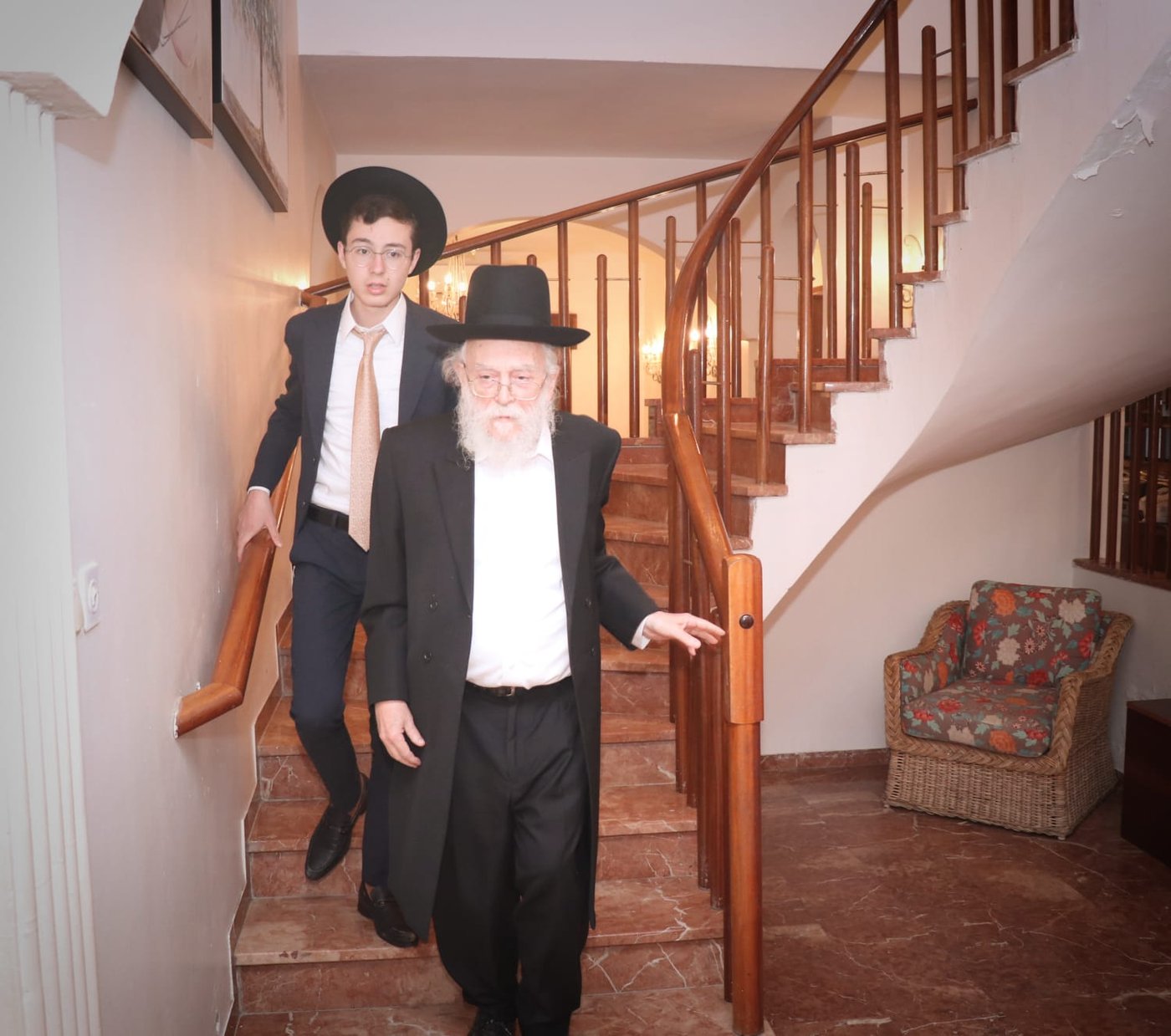 הגרב''ד אלישיב בביקור היסטורי בצפת ובמירון